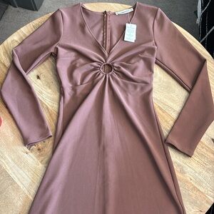NWT Abercrombie & Fitch brown dress